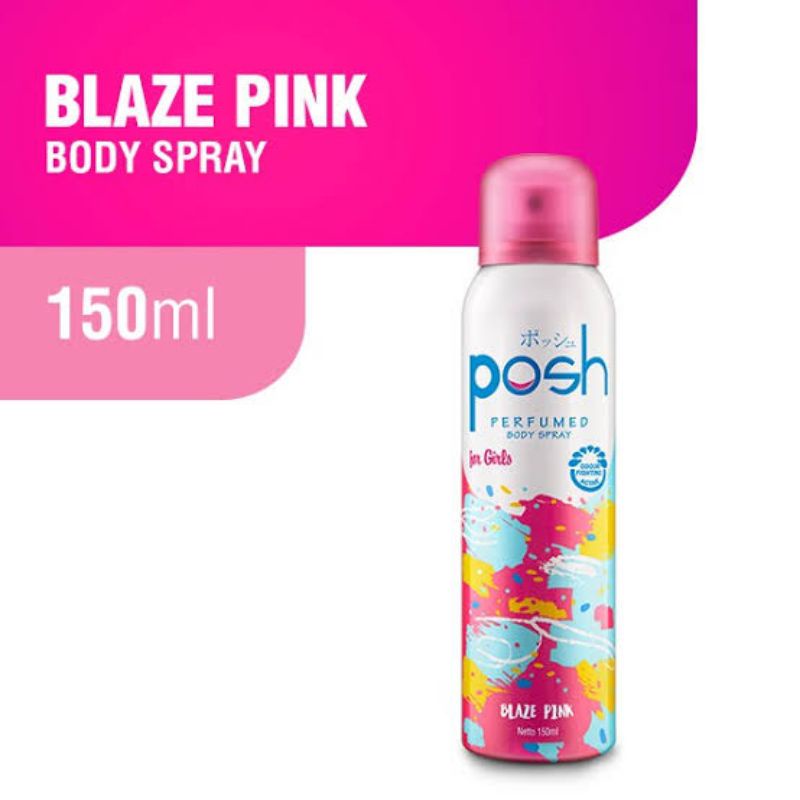 ORIGINAL POSH GIRL BODY SPRAY BLAZE PINK 150 ML / POSH PERFUMED GIRLS