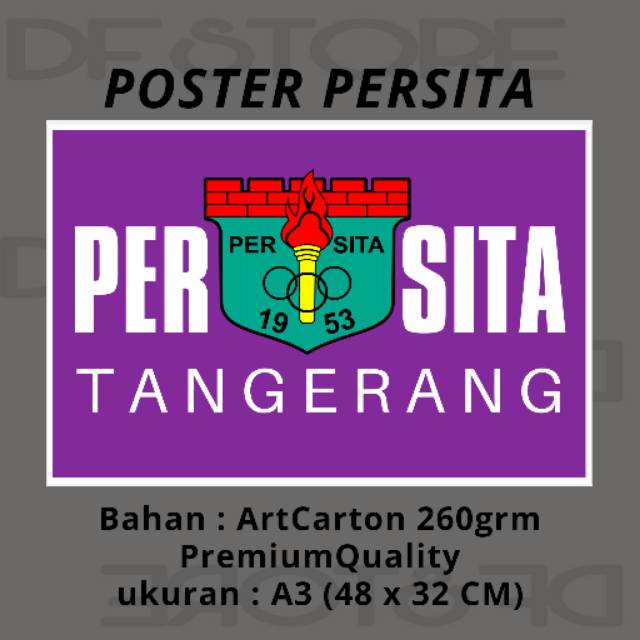 Poster Persita Tangerang A3 ArtCartoon