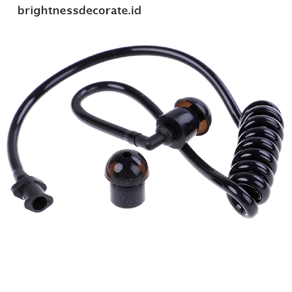 Tabung Udara Akustik Pengganti Warna Hitam Untuk Headset Earpiece Radio