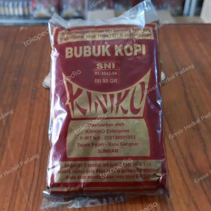 =====] Bubuk Kopi Robusta KINIKO KINNIKO Tabek Patah Batu Sangkar 90 Gram