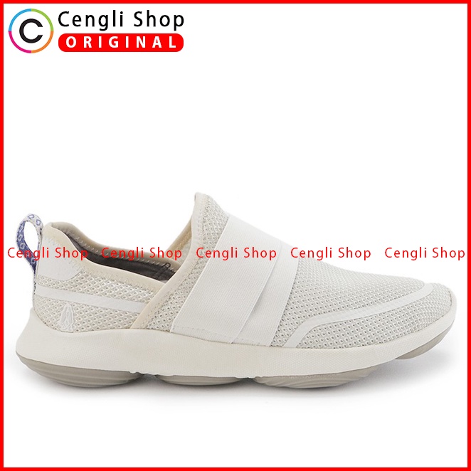 SEPATU SNEAKER WANITA HUSH PUPPIES ORIGINAL CASUAL BRANDED CREAM HW90