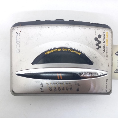 walkman Sony WM-FX195 tape player kaset pita radio fm am mini portable