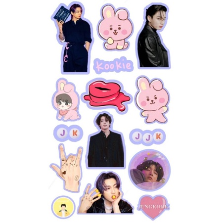 

(10x7cm)Bangtan V jk jhope jimin suga seok jin Cute sticker (Baca Deskripsi !!!)