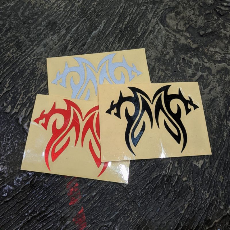 stiker cutting tribal naga - stiker motor helm laptop