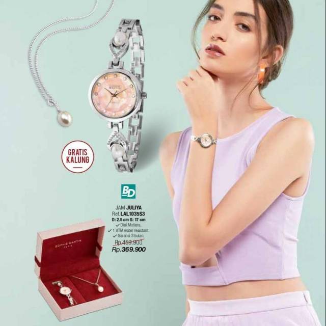 Jam tangan wanita juliya silver sophie martin sophie paris jam tangan sophie martin murah promo