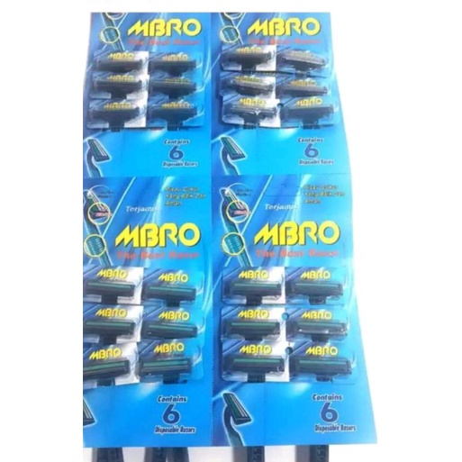 cukuran Jenggot MBRO Isi 24 Pcs dengan 2 mata pisau anti slip