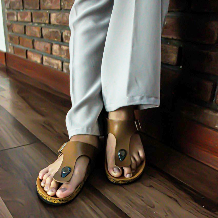 ERINA BROWN | ManNeedMe x Zensa | Sandal Jepit Tali Casual Wanita