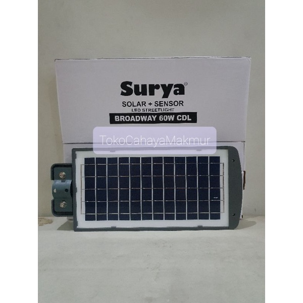 Lampu Jalan PJU Led Solar Cell+Sensor 60w 60watt Broadway Tenaga Surya