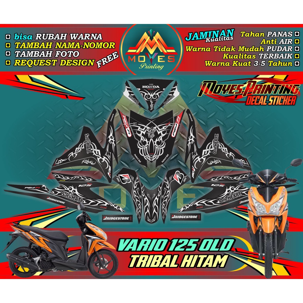 Decal Vario 125 Old Full Body - Decal Stiker Full Body Vario 125 Old Full Stiker Full Body Stiker