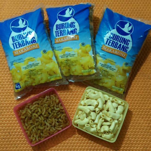 

Makaroni goreng pipa mentah