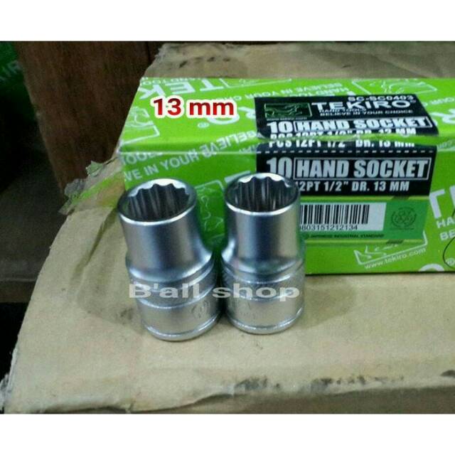 Mata Sock DR 1/2&quot; 13 mm Tekiro (Harga Per Pcs)