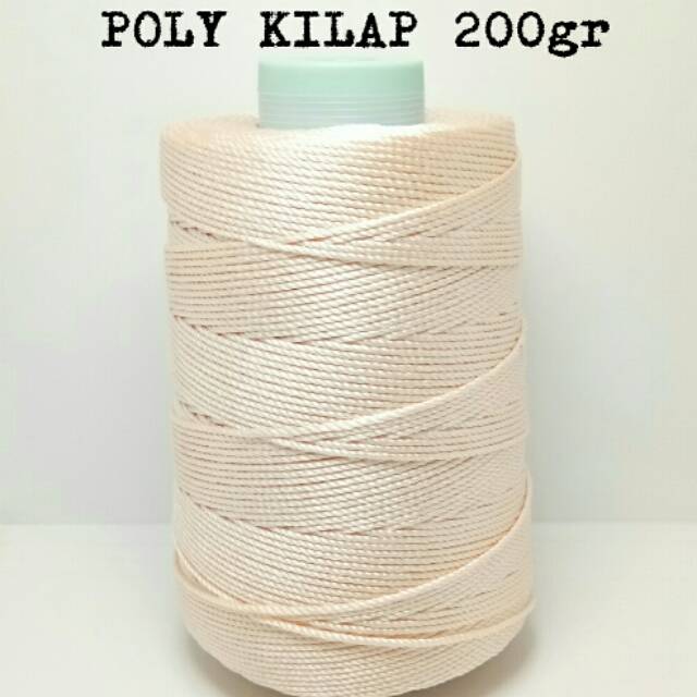 ALRAFAH -  Benang Rajut Poly Kilap 200gr SALEM/ Polyester D27/Poly kilap 200gr SALEM