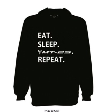 jaket YAMAHA MT 25 SWEATER MT-25 eat sleep repeat