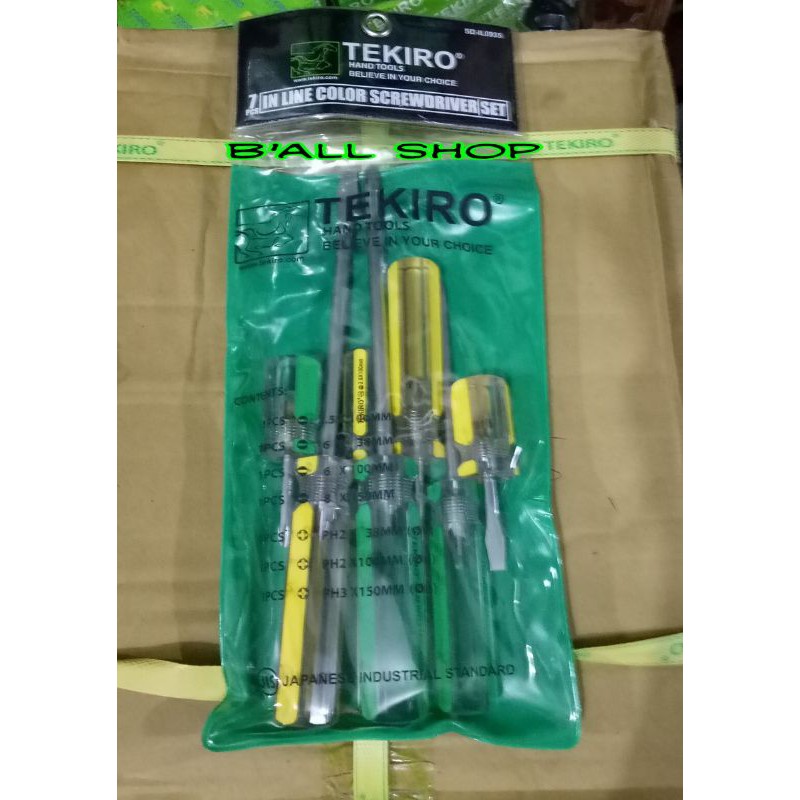 Obeng set 7 pcs Kristal Tekiro  SD - IL0935