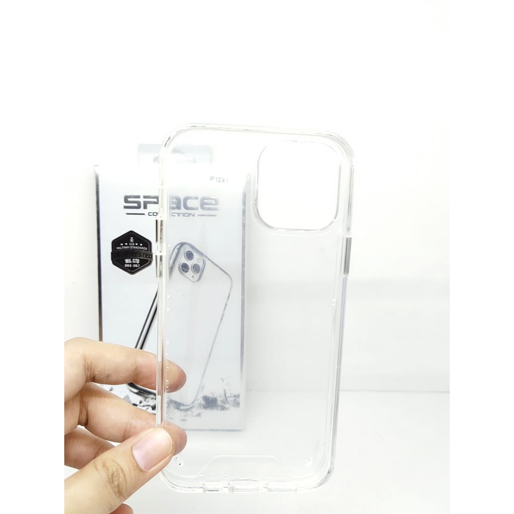 SPACE Case iPhone 12 12 Pro 6.1 inchi Drop Resistan Anti Shock Transparan High Quality