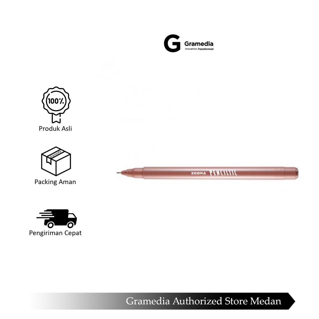 

Gramedia Medan - ZEBRA PINCILTIC BROWN