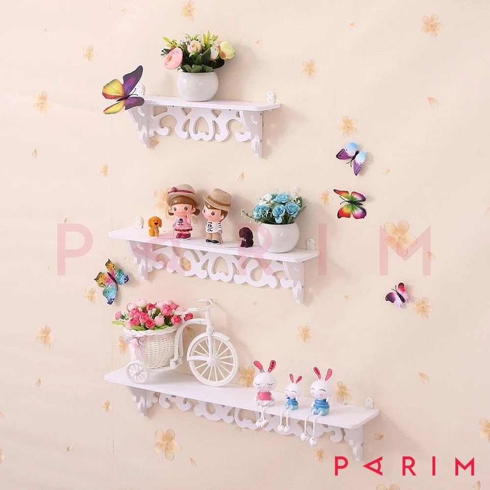 PARIM Rak dinding vintage 1set isi 3 UKURAN YANG BERBEDA DENGAN BAHAN WPC BERMEREK YK DESIGN YK-130