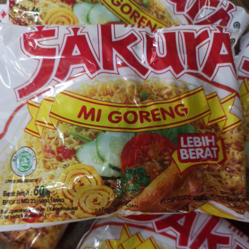 

Mie Instan Goreng Sakura mi goreng per 5 bungkus