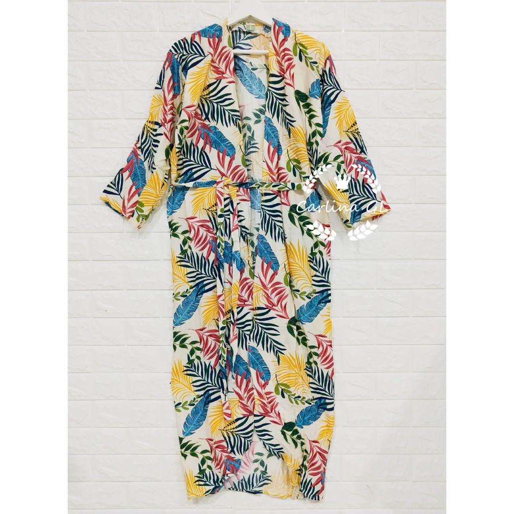 TROPICAL BALI LONG KIMONO CARDIGAN CARLINA