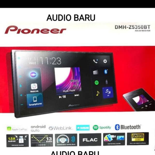 Pioneer DMH-Z5350BT DOUBLE DIN TAPE AUDIO MOBIL HEAD UNIT DMH Z5350BT