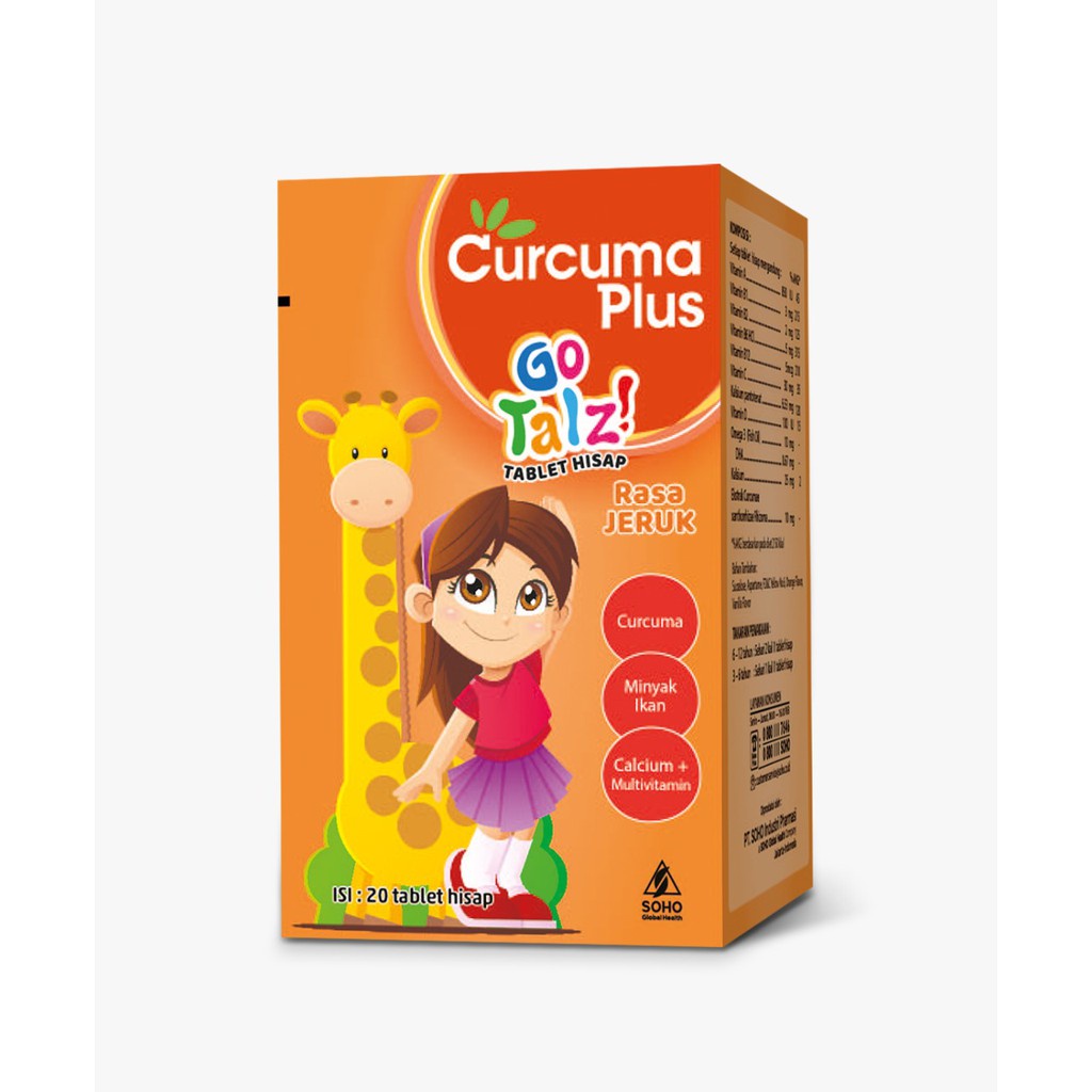 Curcuma Plus Tablet Go Talz Rasa Jeruk