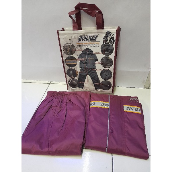 JAS HUJAN AXIO ORIGINAL BAHAN TASLAN HALUS ANTI RETAK WATERPROOF