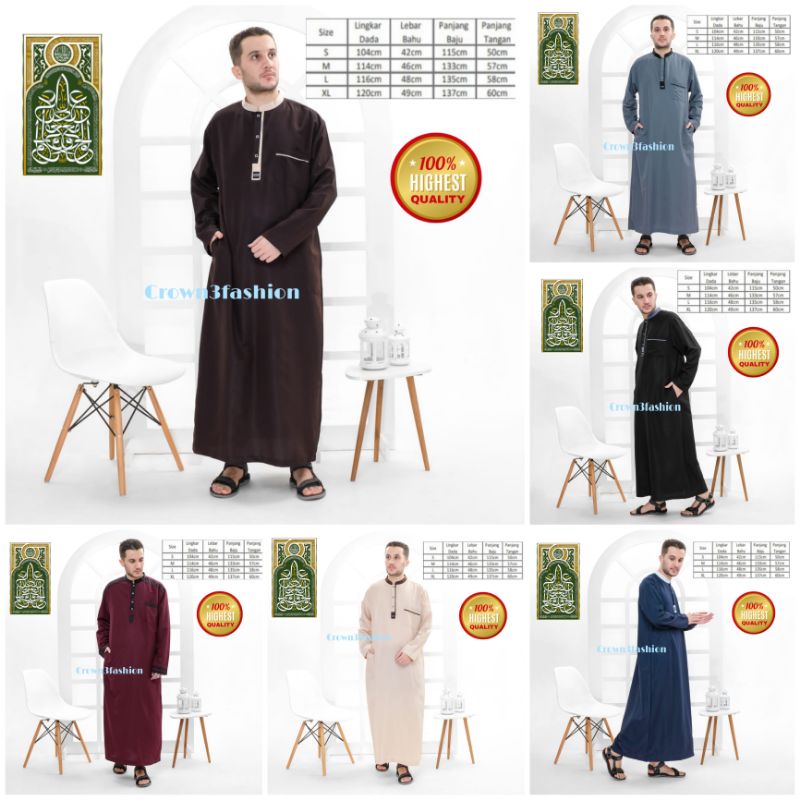 Jubah Ikhwan gamis arab pria terpopuler ABG Tanggung dan Dewasa✔COD OK