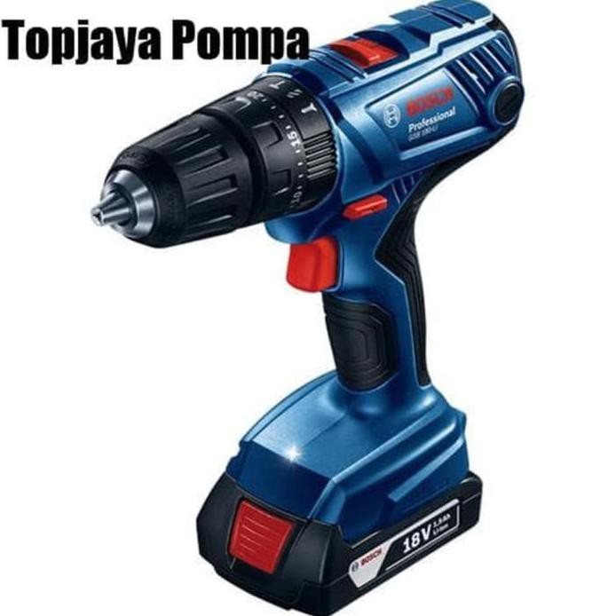 BOSCH CORDLESS DRILL / MESIN BOR BATERAI 18V GSB 180 LI