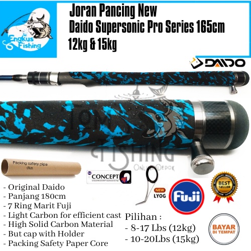 Joran Pancing Daido Supersonic Pro Series 180cm (12kg&amp;15kg) Marit Fuji - Engkus Fishing