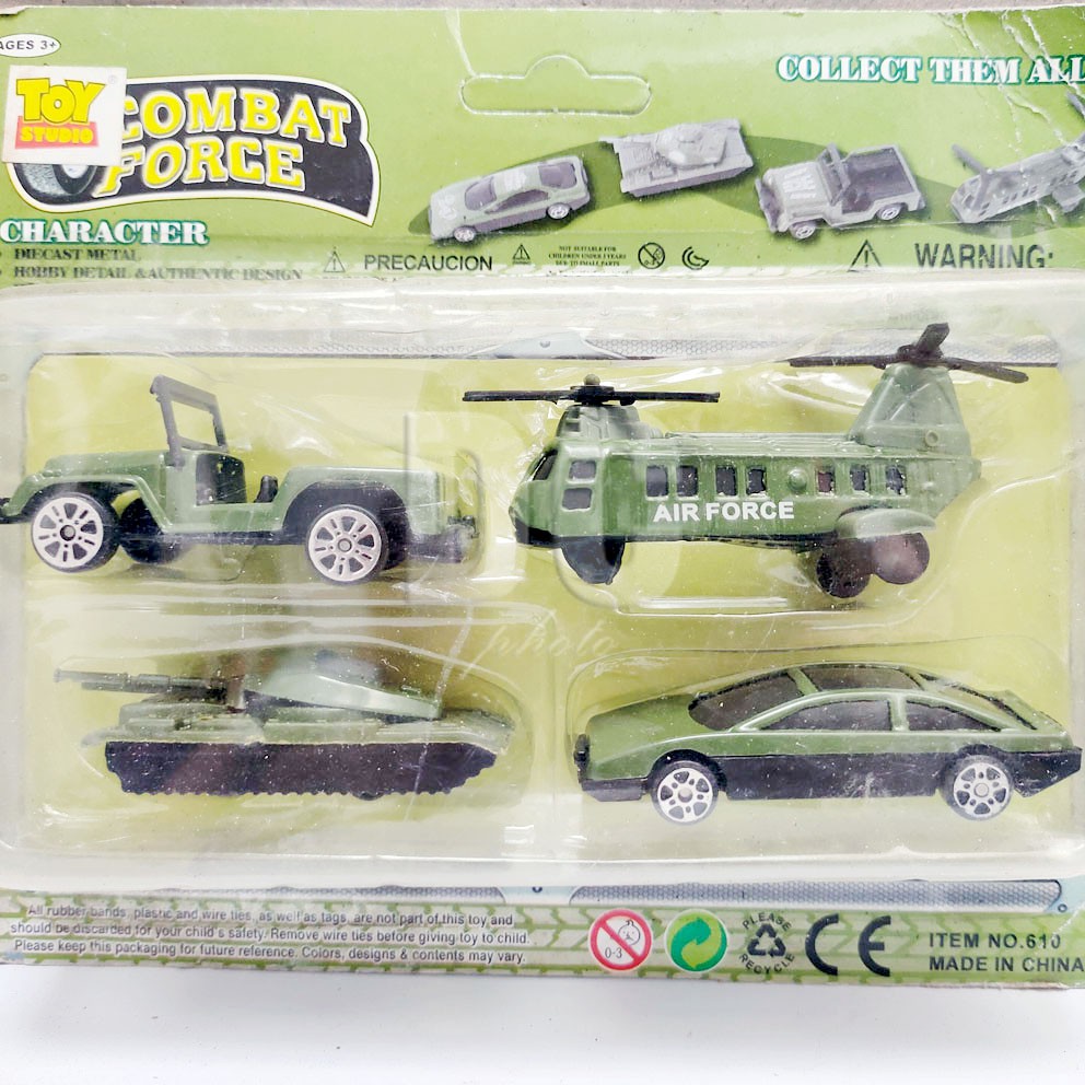 FIRE COMBAT CONSTRUCTION DIECAST METAL MILITER ARMY MOBIL PEMADAM KEBAKARAN JEEP TANK ECAVATOR