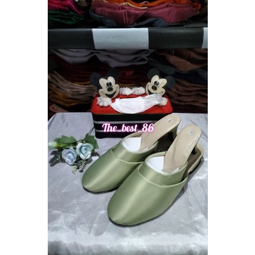 Slop pengantin polosan/Sepatu pengantin