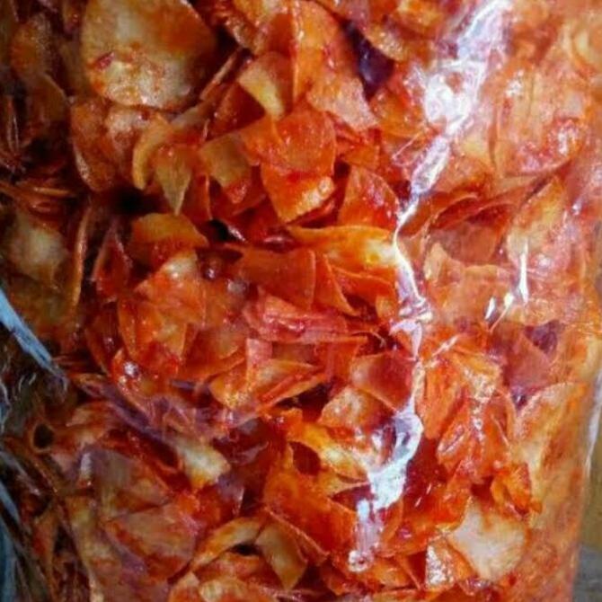 

Cuci Gudang Kripik Singkong Lengket Pedas Manis
