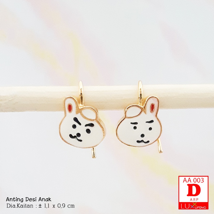 AA 003 Anting Anak Kucing Lucu Melody Sanrio Perhiasan Set Xuping Anak Merk Yaxiya Luxx Xuping