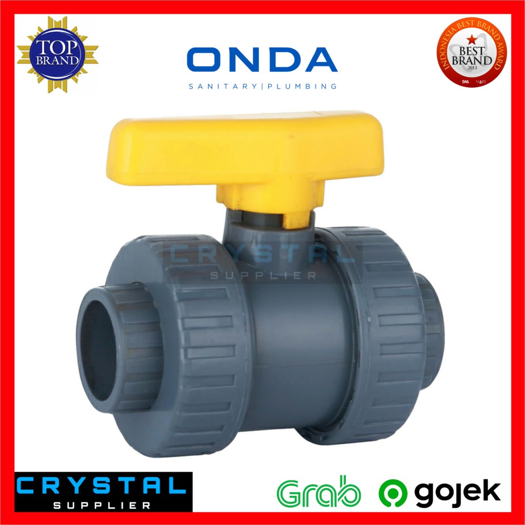 STOP KRAN WATER MUR ONDA PVCBV WM 1/2" inch PVC Ball Valve Watermoor