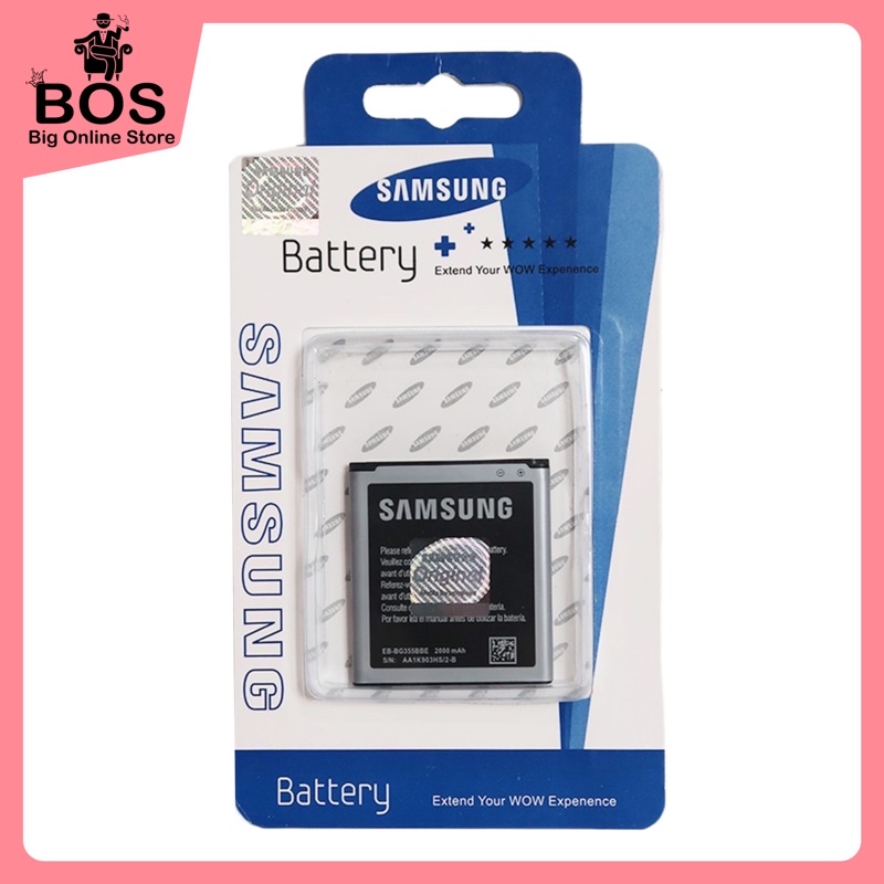 BOS - Baterai Samsung Galaxy CORE2 / CORE 2 / G355H / EB-BG355BBE Kapasitas 2000mAh | Battery Batre