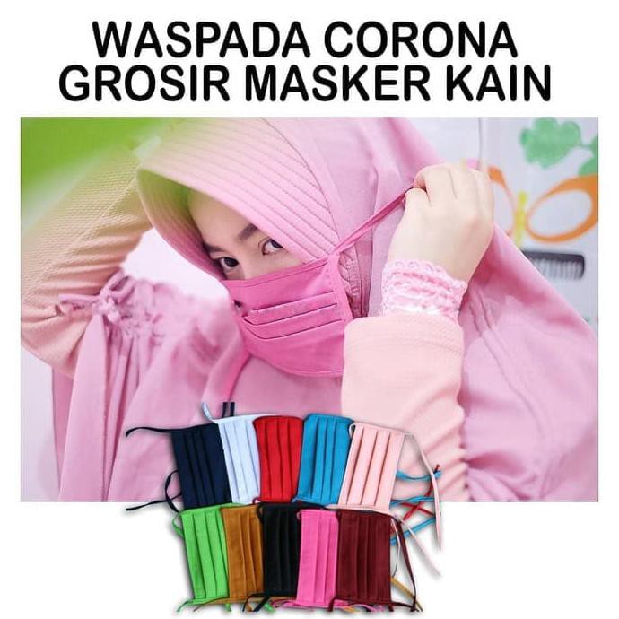 MASKER KAIN masker mulut masker motor hijab lagi trend MURAAAh