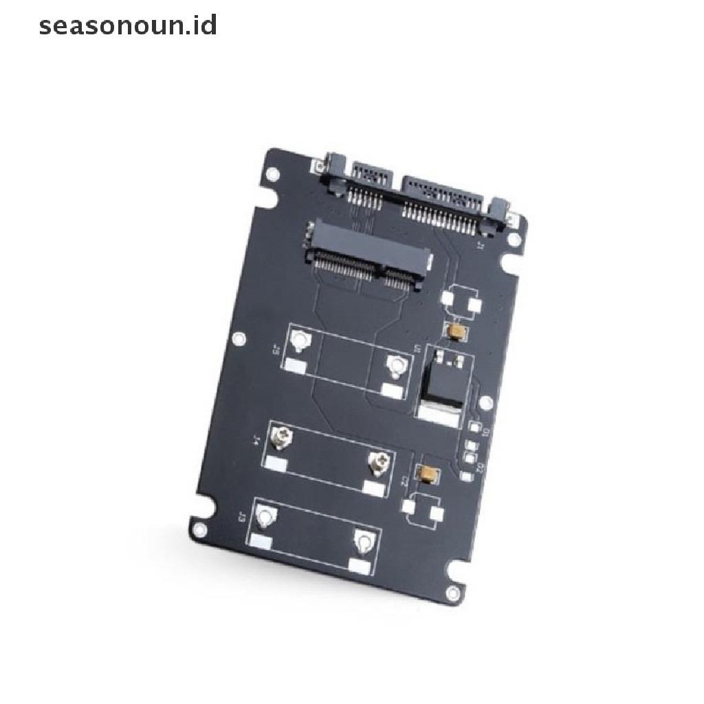 (seasonoun) Kartu Adapter Converter SSD mSATA Ke SATA 3 2.5 &quot;Dengan Case 2.5&quot;