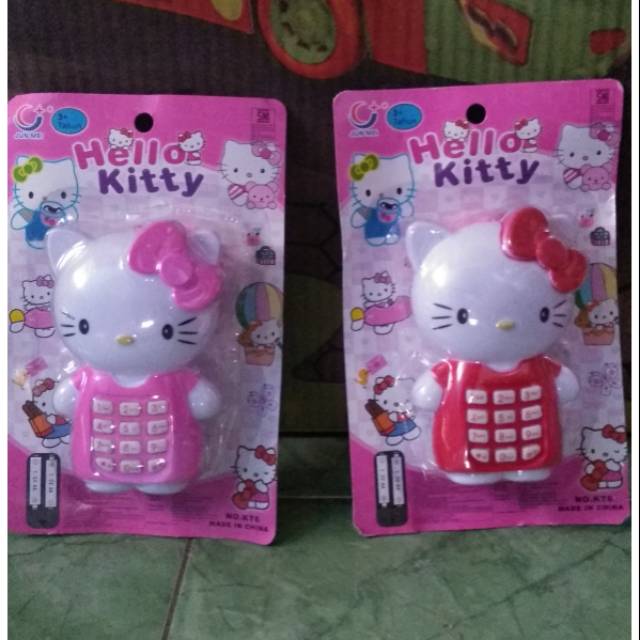 Telepon mainan hello kitty
