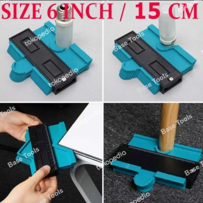 

Produk Countur Copy Ruler 6 Inci / Penggaris Pengukur Copy Tukang Kayu Plapon Diskon