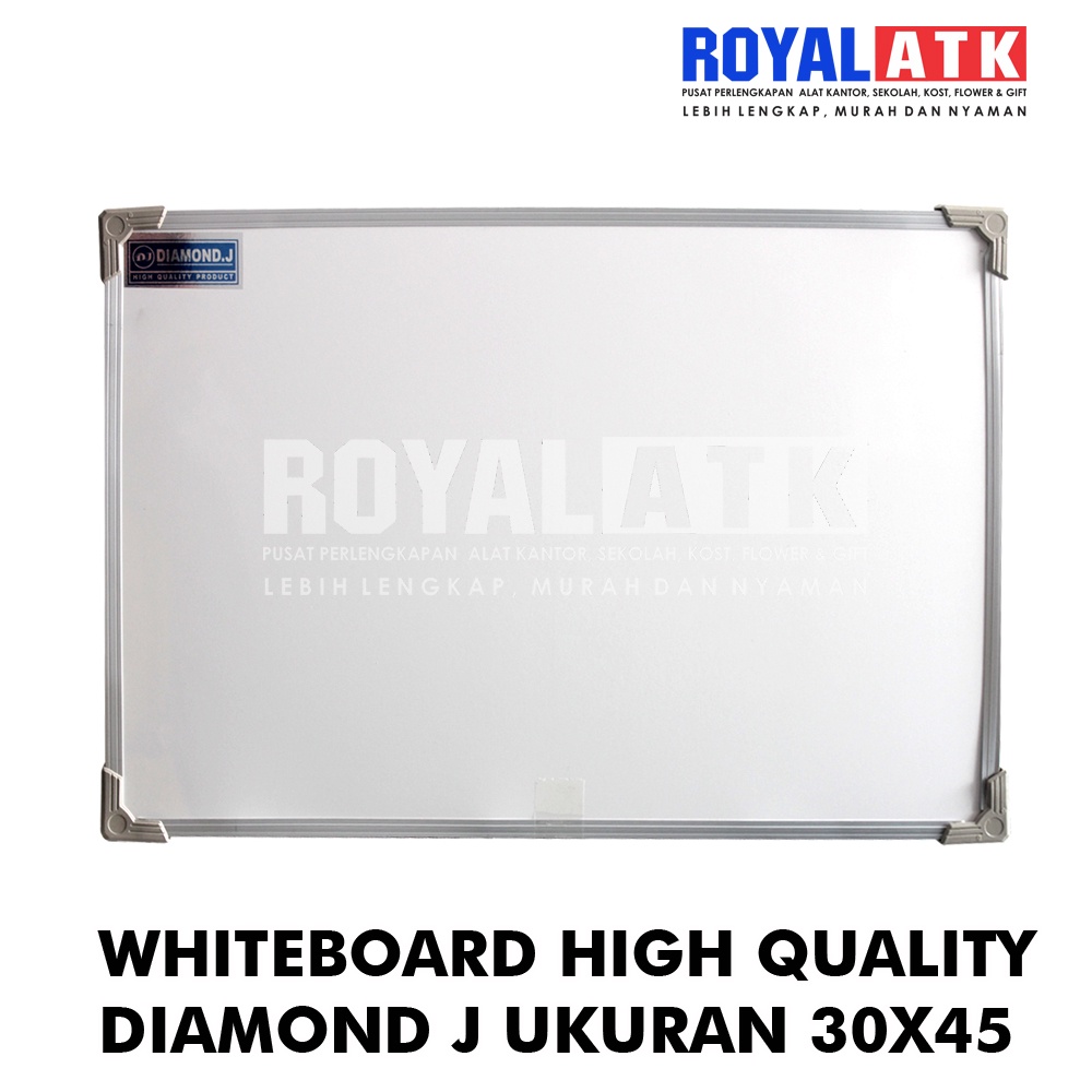 

Whiteboard White Board 30X45 Non Magnetic DJ Papan Tulis Putih Gantung