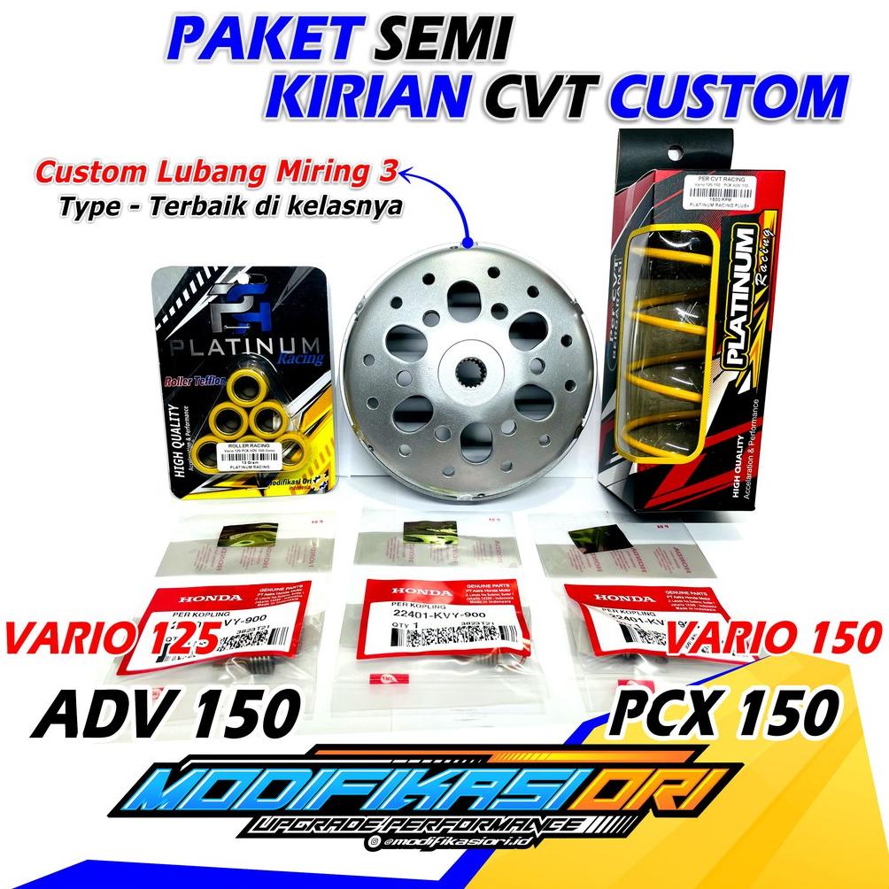 [[BISA COD]] PAKET UPGRADE CVT VARIO 125 150 PULLEY BUBUT PCX MANGKOK GANDA CUSTOM RACING ADV ROLLER