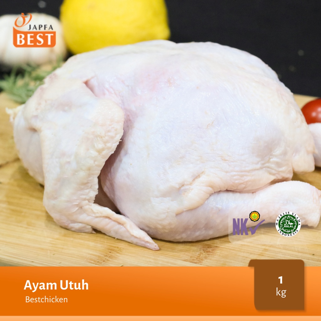 Ayam Karkas Broiler / Ayam Potong Utuh JAPFA BEST 1000 gram / 1.0 kg