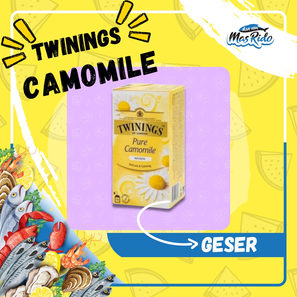 

Twinings Tea Varian Pure Camomile Infusion 25 Pcs Tea Bags Teh Premium