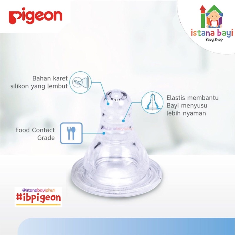 Pigeon Botol Susu PP Clear 120 ml - Pigeon botol susu bayi