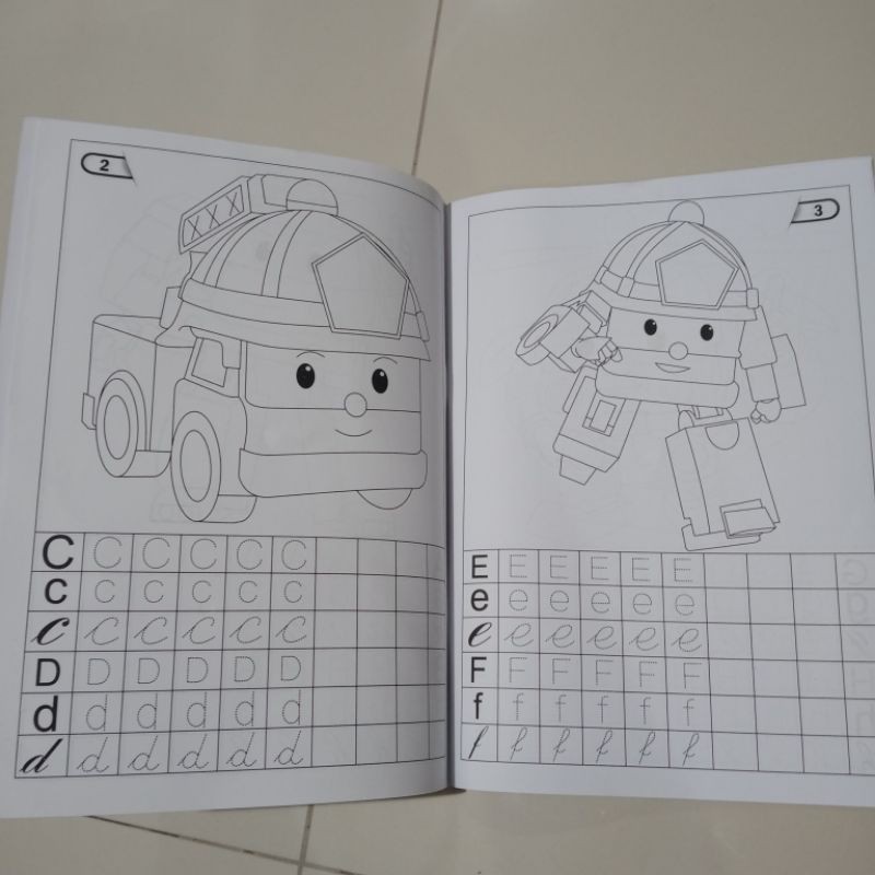 buku paket isi 5 buku, buku mewarnai untuk anak laki laki A4(21×30cm)