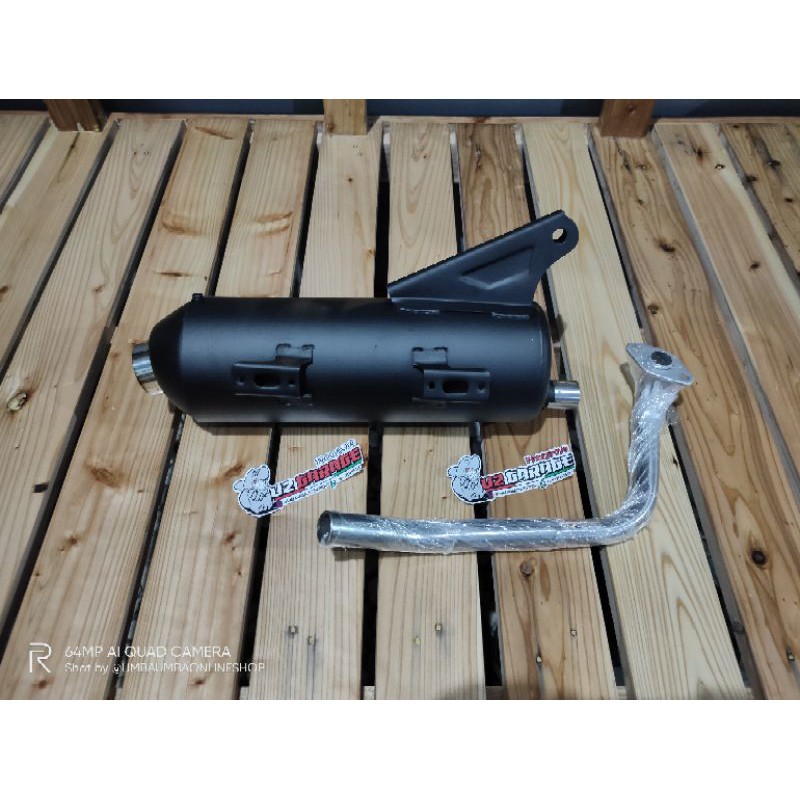 KNALPOT BEAT SCOOPY COPY CMS (LEHER STANDAR PATEN & SLIP ON) by zrc-2