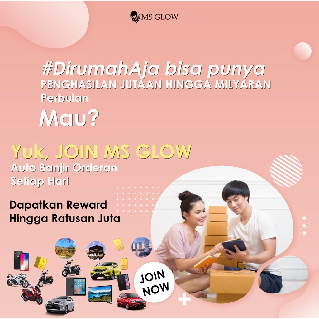 Paket reseller resmi MS GLOW whitening msglow acne skincare luminous ultimate flek hitam jerawat pem