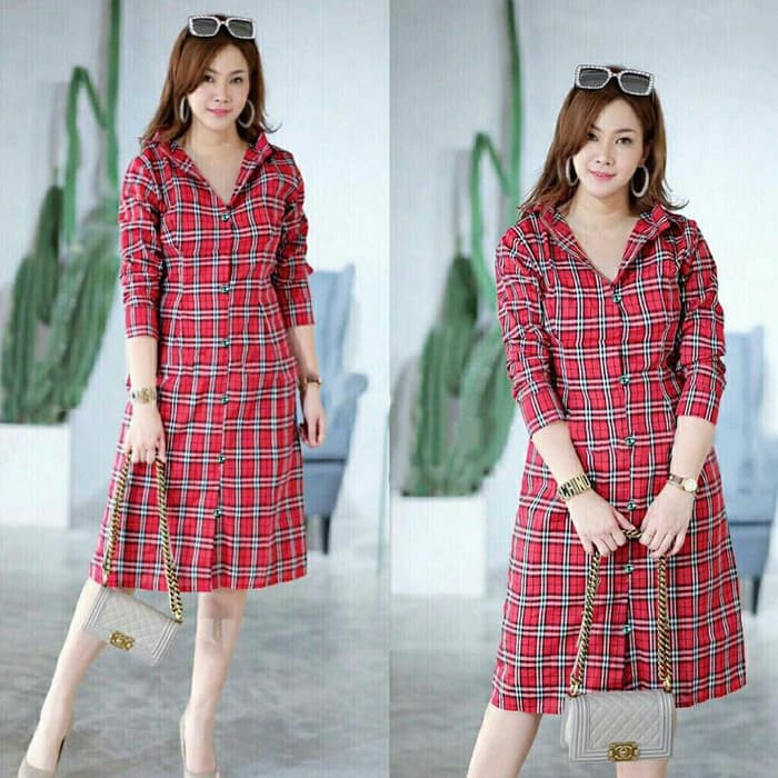 TUNIC GADING BAHAN KAOS WAFFLE TEBAL MELAR JUMBO FIT XXXL LD 120 TUNIK ASIMETRIS DENORA BUSUI I.7675