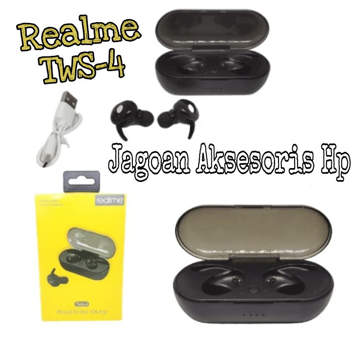 Realme TWS-4 R11 Earbuds Wireless Headset Bluetooth Stereo In-Ear Touch Control Realme