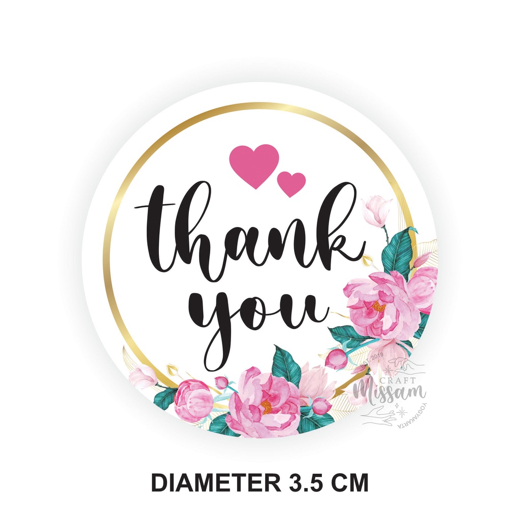 

60 pcs Thank You Sticker TY029 DIY Label